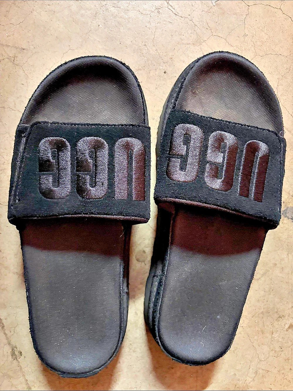 UGG Sport Yeah Slide Black Slide Sandals